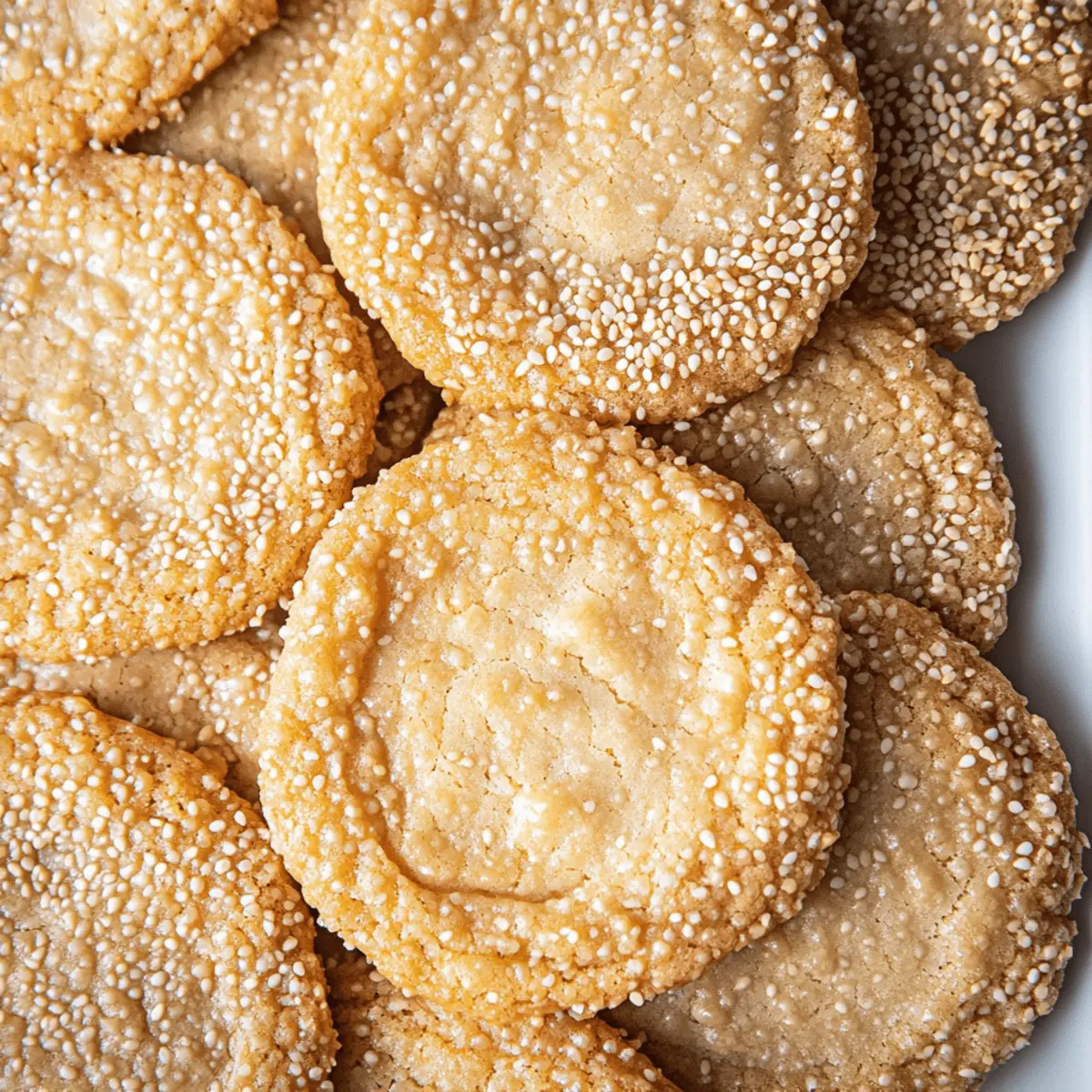 Buttery Honey Sesame Cookies