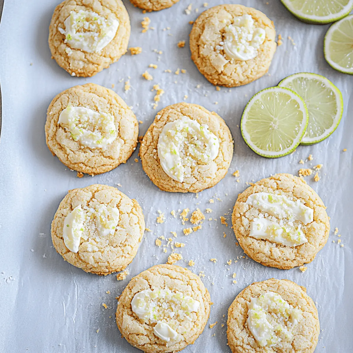 Delicious Key Lime Pie Cookies Recipe with White Chocolate Chips