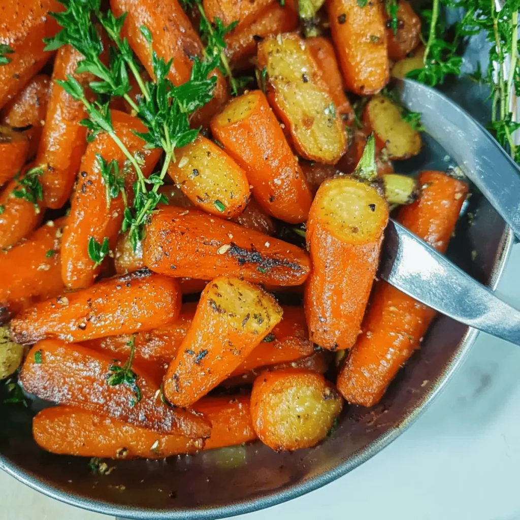 Garlic Herb Roasted Carrots