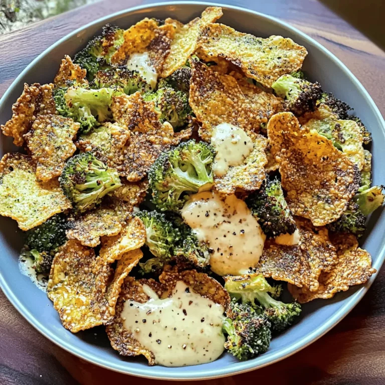 Crispy Smashed Broccoli Chips