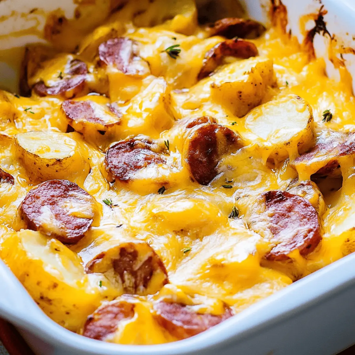 Cheesy Ranch Potatoes and Smoked Sausage Casserole Recipe