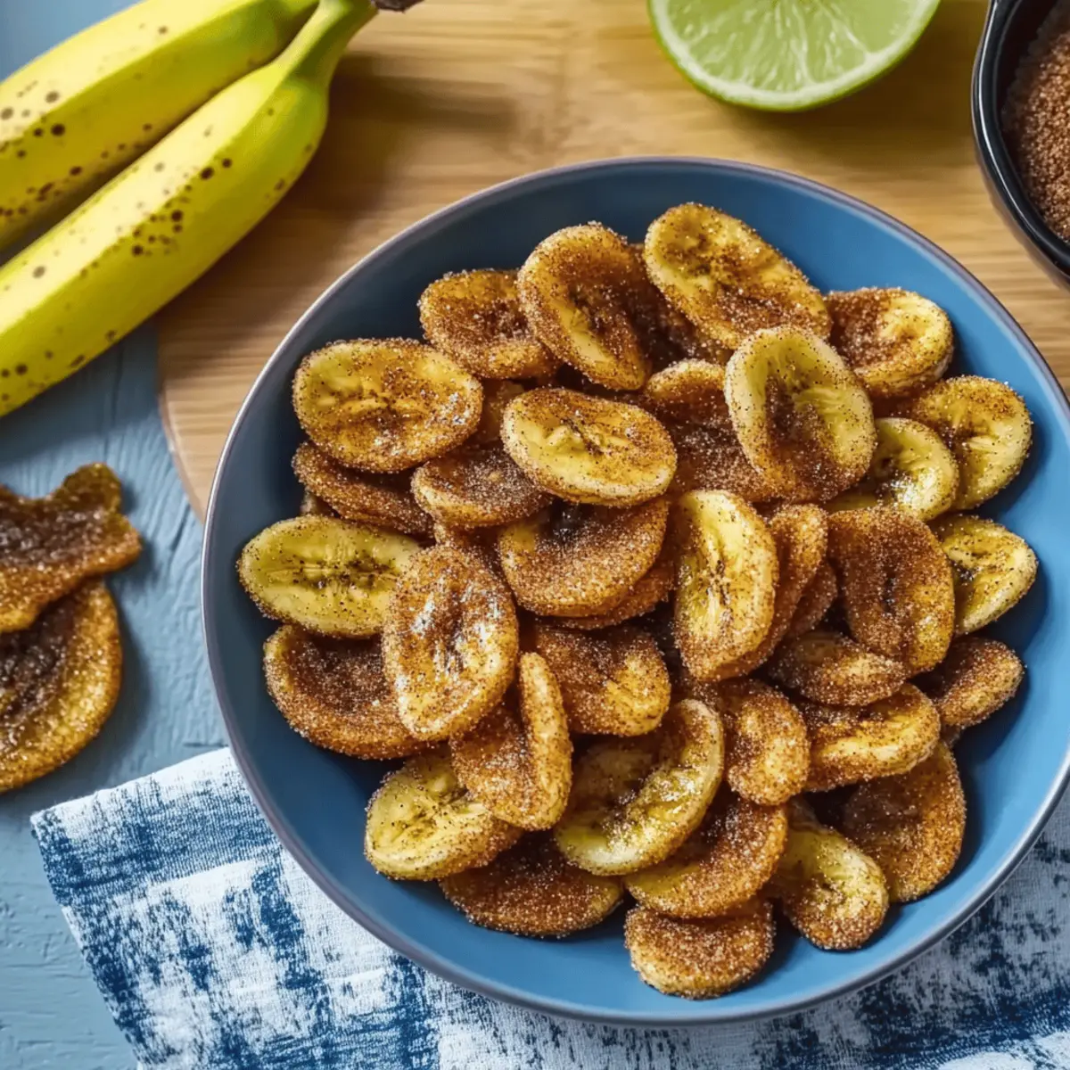 Crispy Cinnamon Sugar Banana Chips Recipe Ready in 15 Minutes