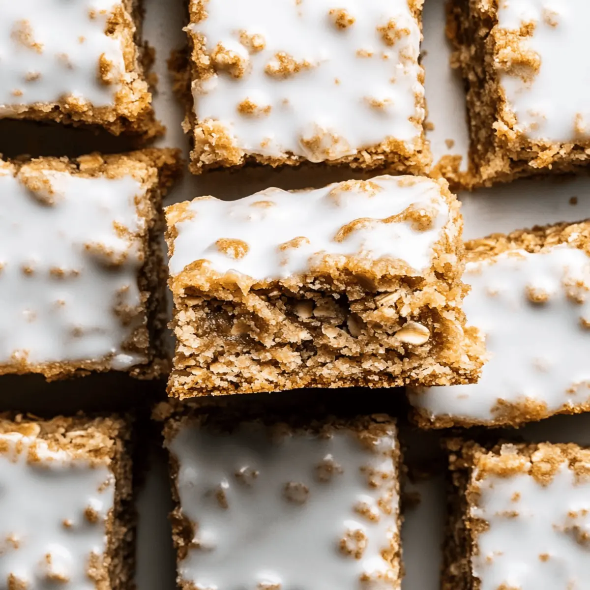 Delicious Iced Oatmeal Cookie Bars Recipe for Easy Baking