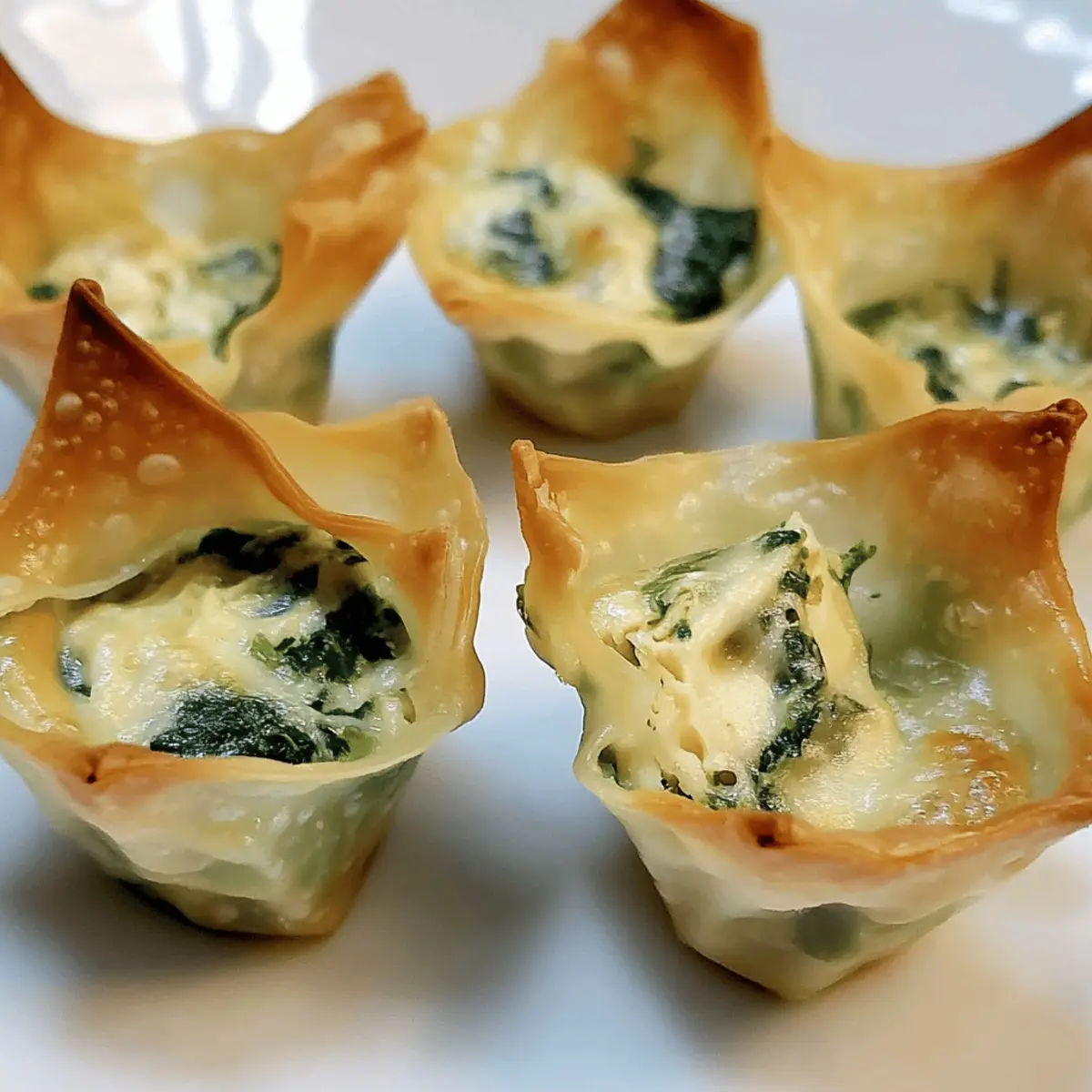 Delicious Spinach & Artichoke Wonton Cups Recipe in 20 Minutes