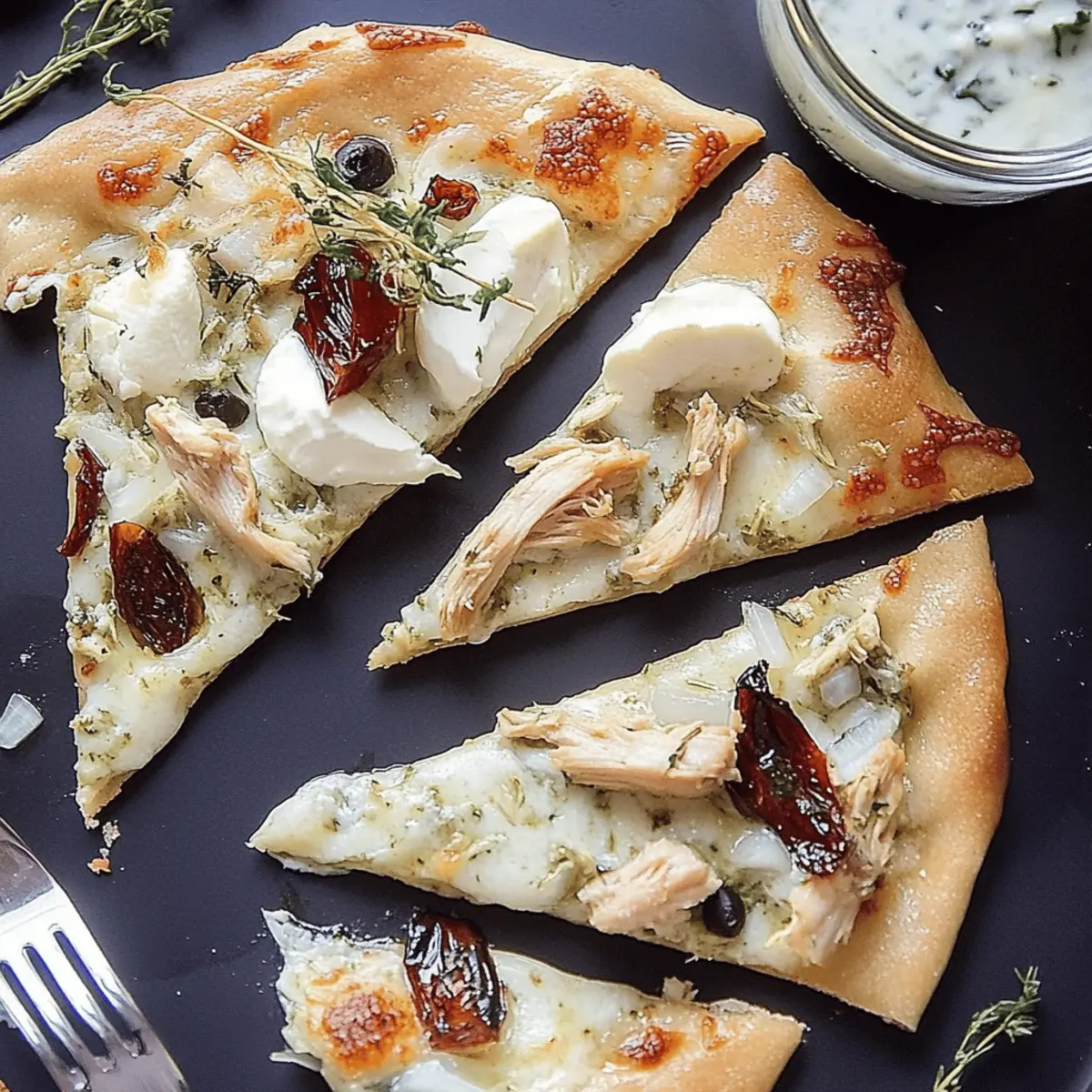 Tzatziki Chicken Pizza