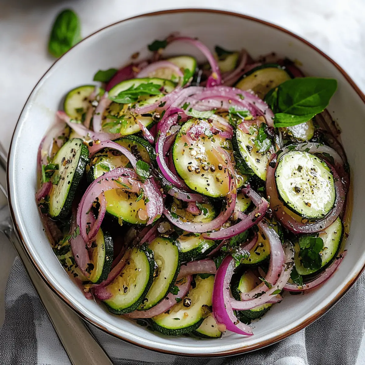 Delicious Marinated Zucchini and Red Onions Recipe for Fresh Flavor