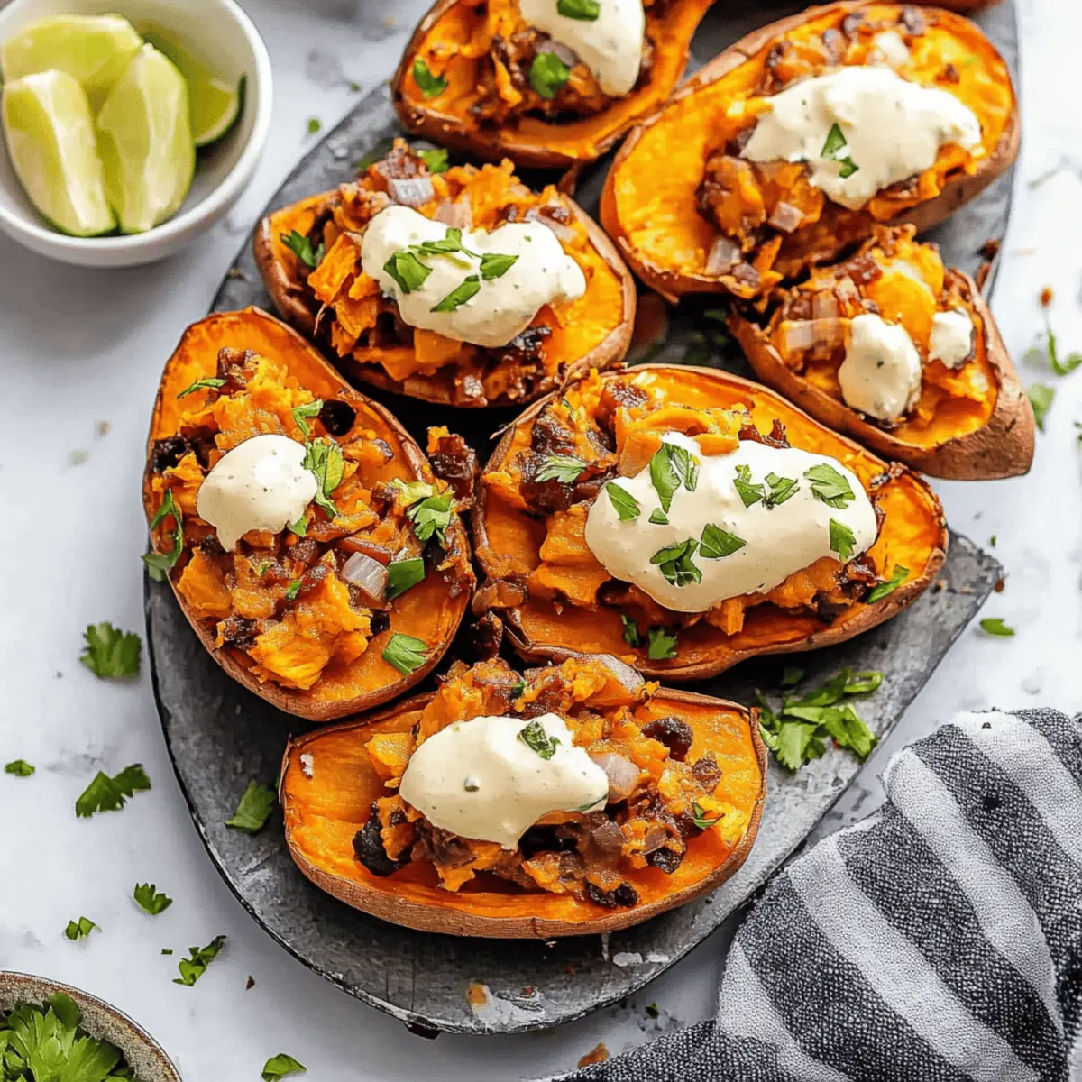 Easy Loaded Sweet Potato Skins Recipe for a Delicious Snack
