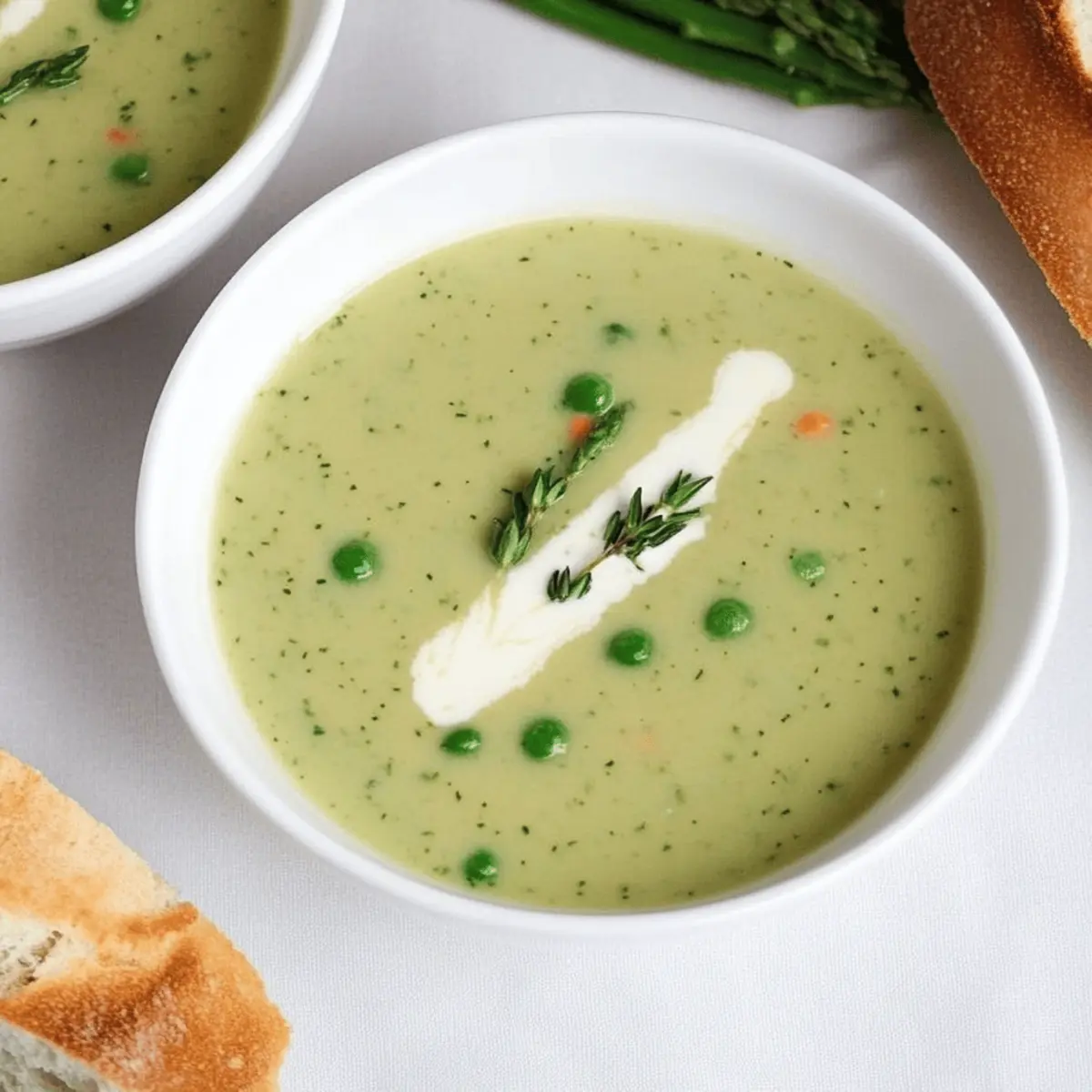 Cream of Spring Vegetable Soup