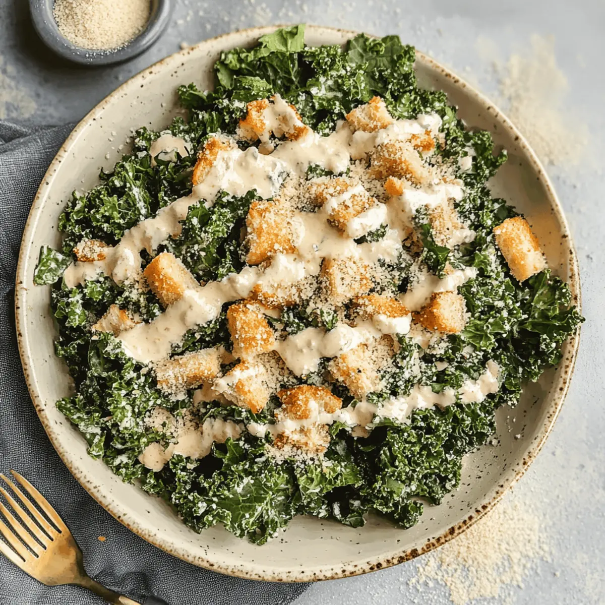 Easy Roasted Garlic & Kale Caesar Salad Recipe Ready in 10 Minutes
