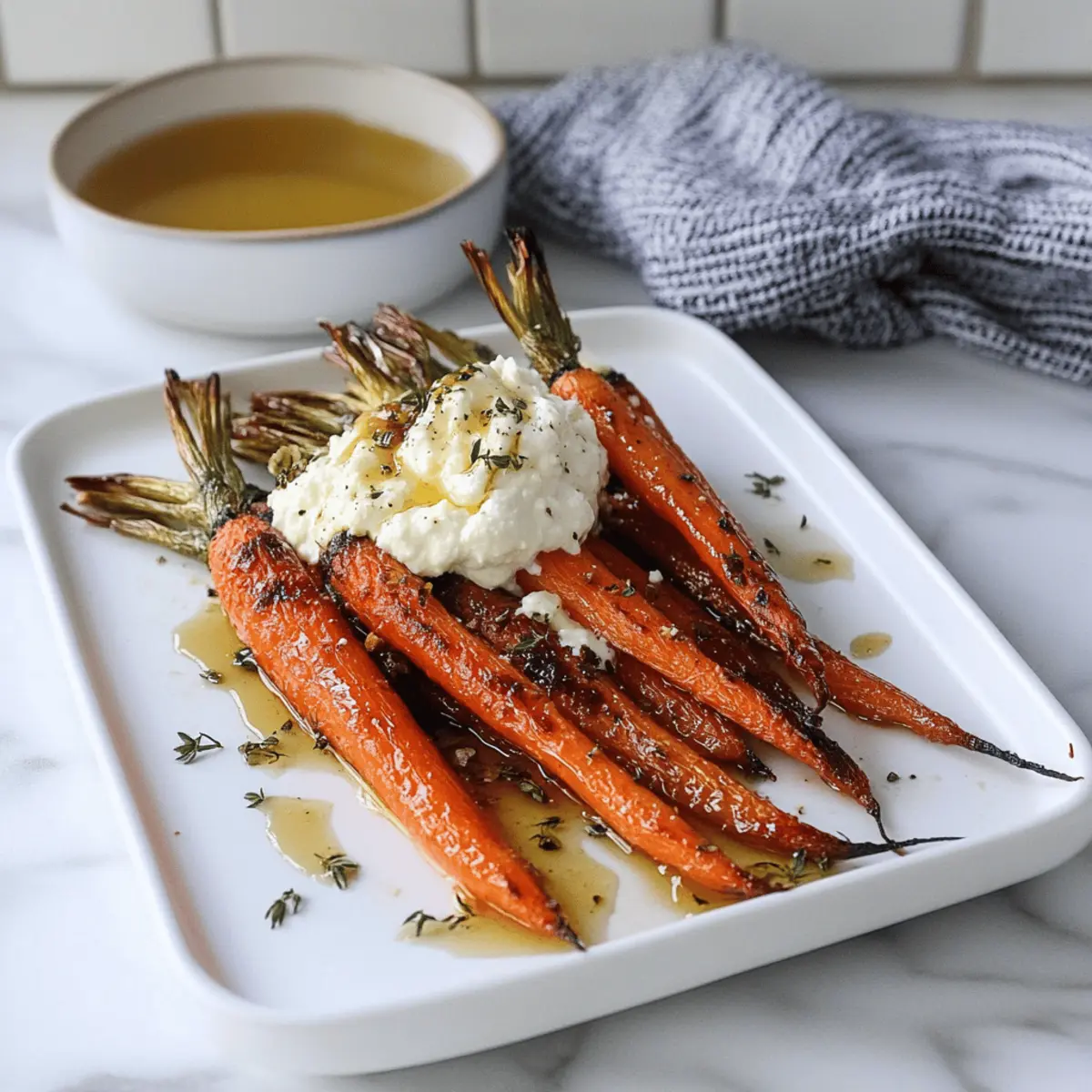 Delicious Roasted Carrots with Whipped Ricotta and Hot Honey Recipe