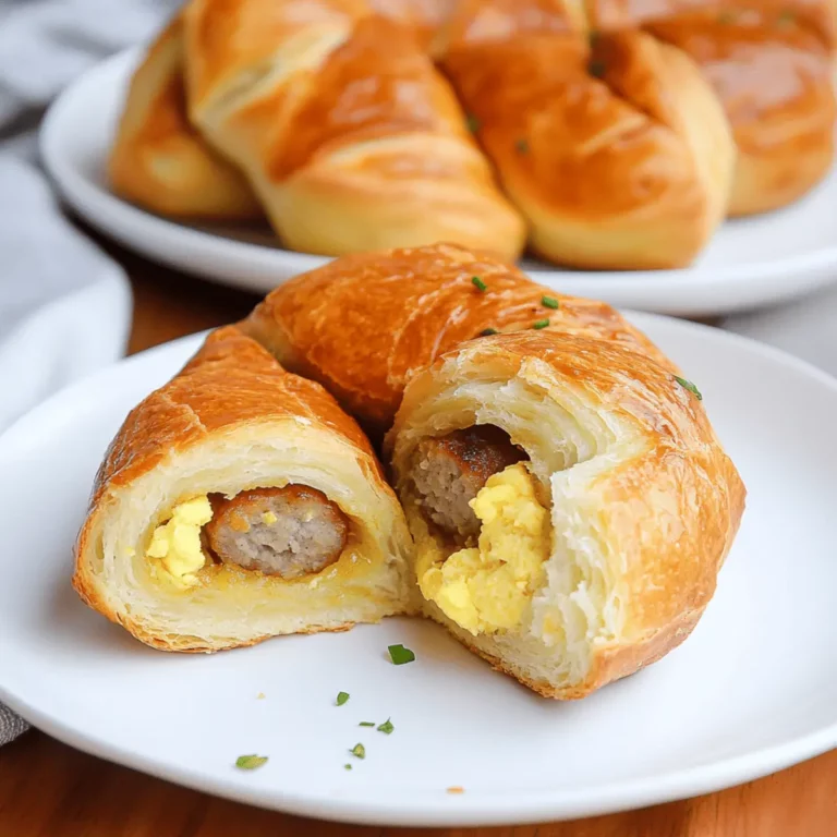 Quick & Delicious Sausage Egg Breakfast Rolls