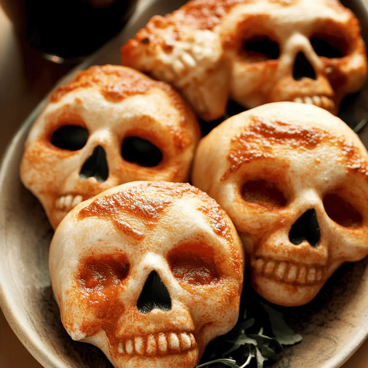 Cheesy Halloween Pizza Skulls Recipe for Spooktacular Fun