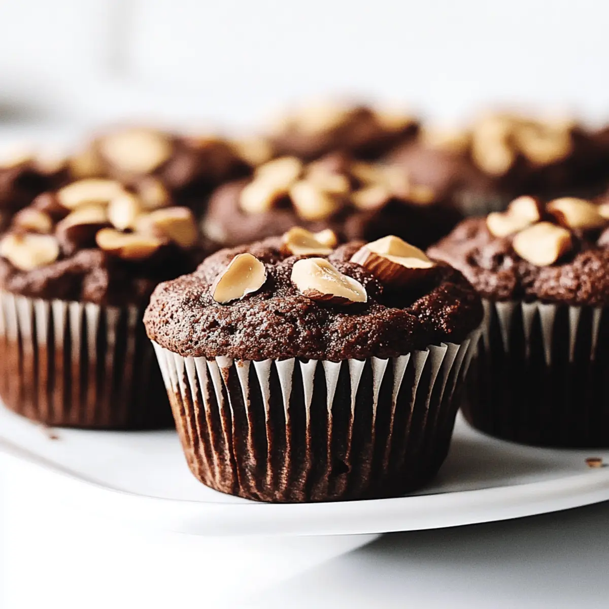 Luxurious Hazelnut Muffins with Double Chocolate Delight