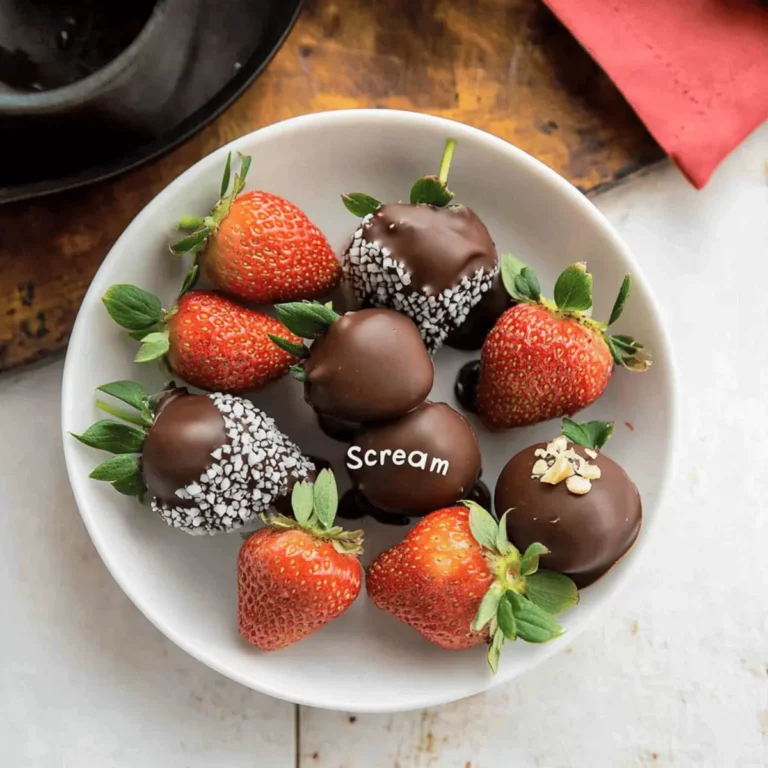 “Scream”-Inspired Chocolate Covered Strawberries