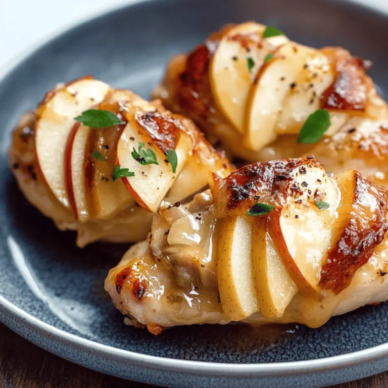 Maple Glazed Apple and Brie Stuffed Chicken