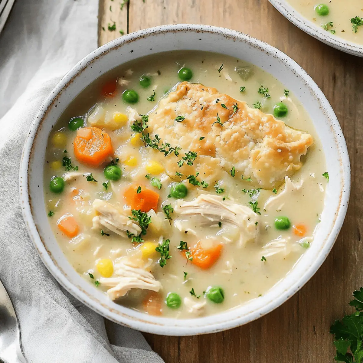 Healthy Chicken Pot Pie Soup Recipe for Comforting Goodness