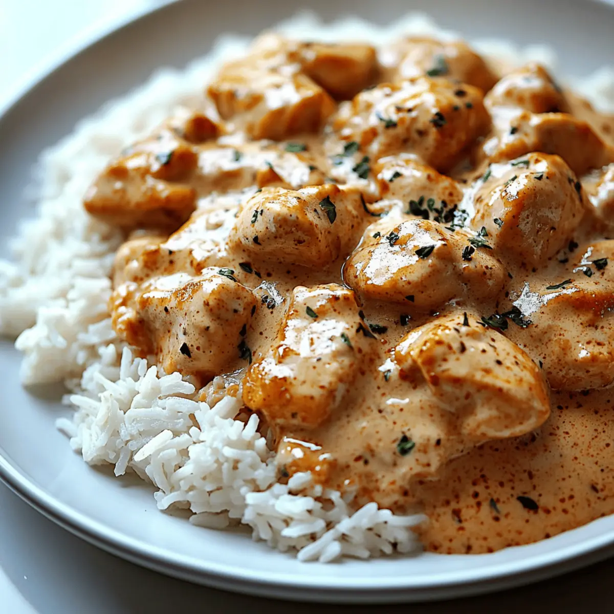 Quick and Easy Creamy Smothered Chicken and Rice