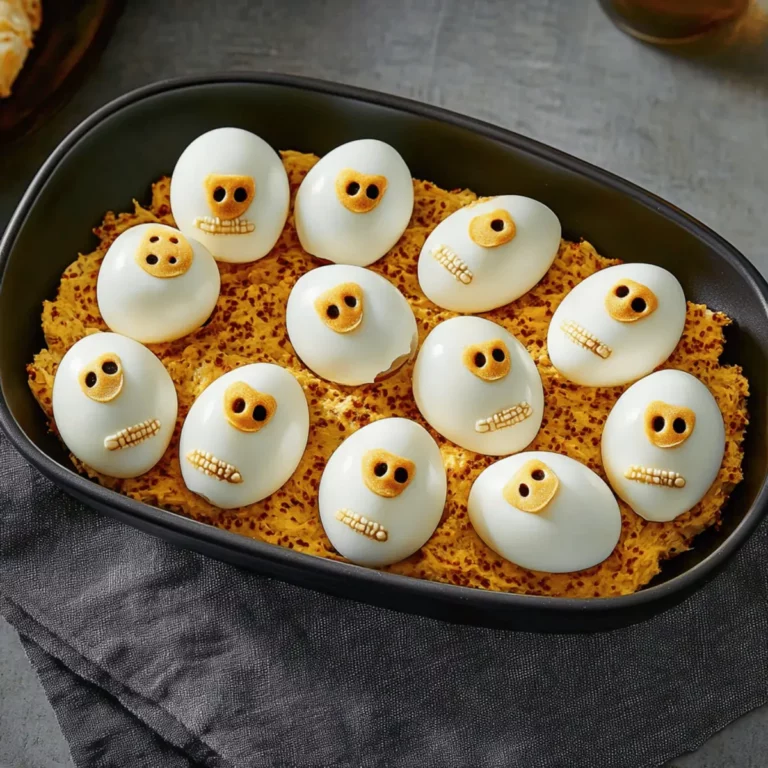 Skull-Shaped Deviled Eggs