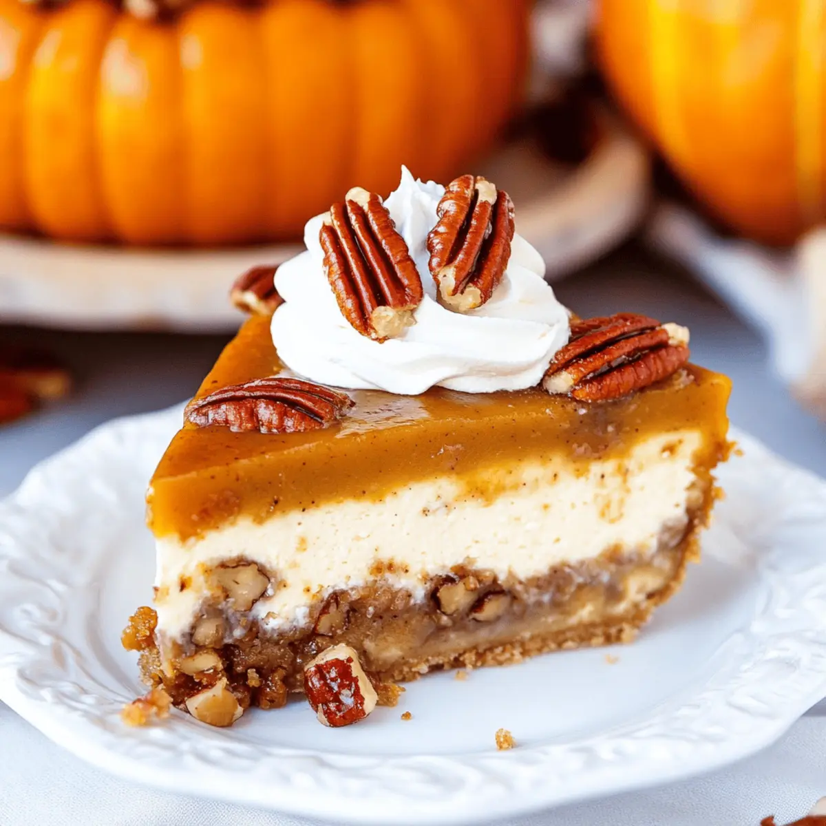 Decadent Pecan Pie Pumpkin Cheesecake Recipe for Fall Gatherings