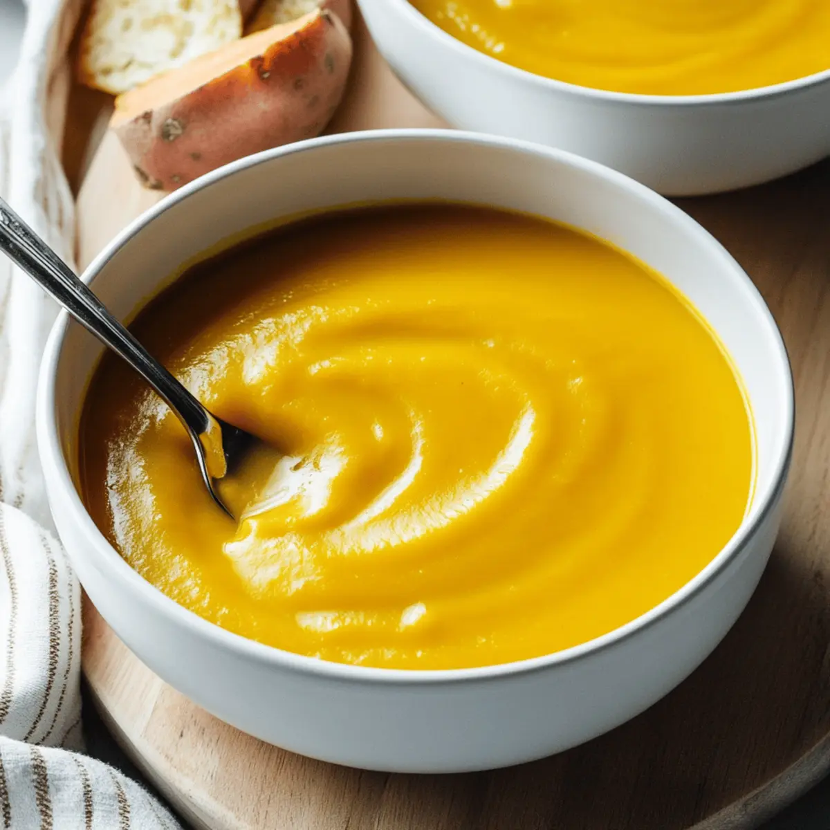 Roasted Butternut Squash, Sweet Potato and Carrot Soup