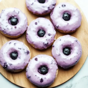Blueberry Cake Donuts