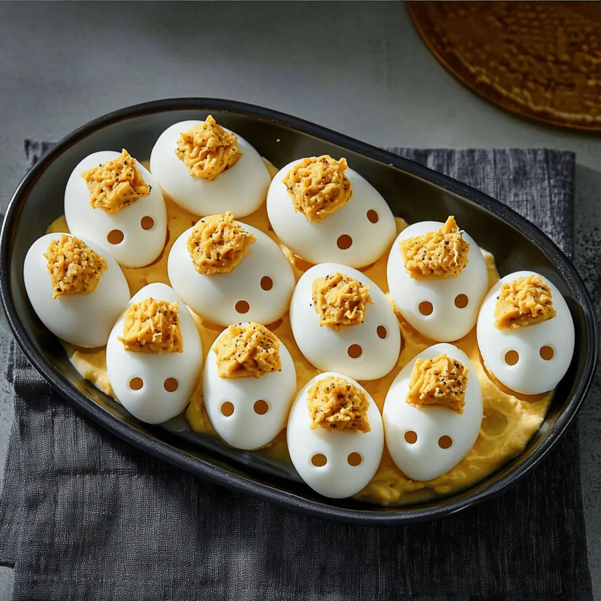 Delicious Skull-Shaped Deviled Eggs Recipe for Halloween Fun