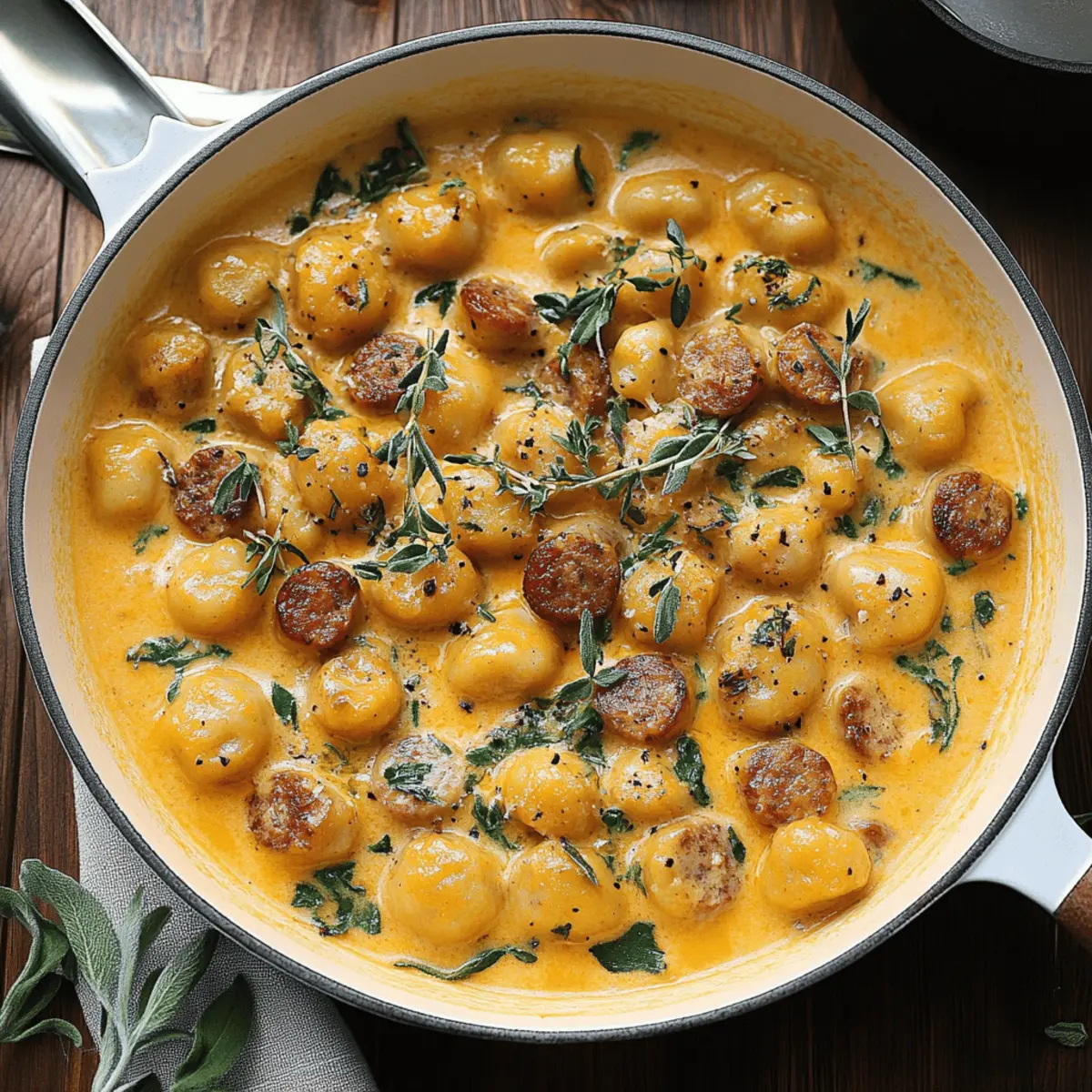 Creamy Butternut Squash Gnocchi with Sausage Recipe for Cozy Nights