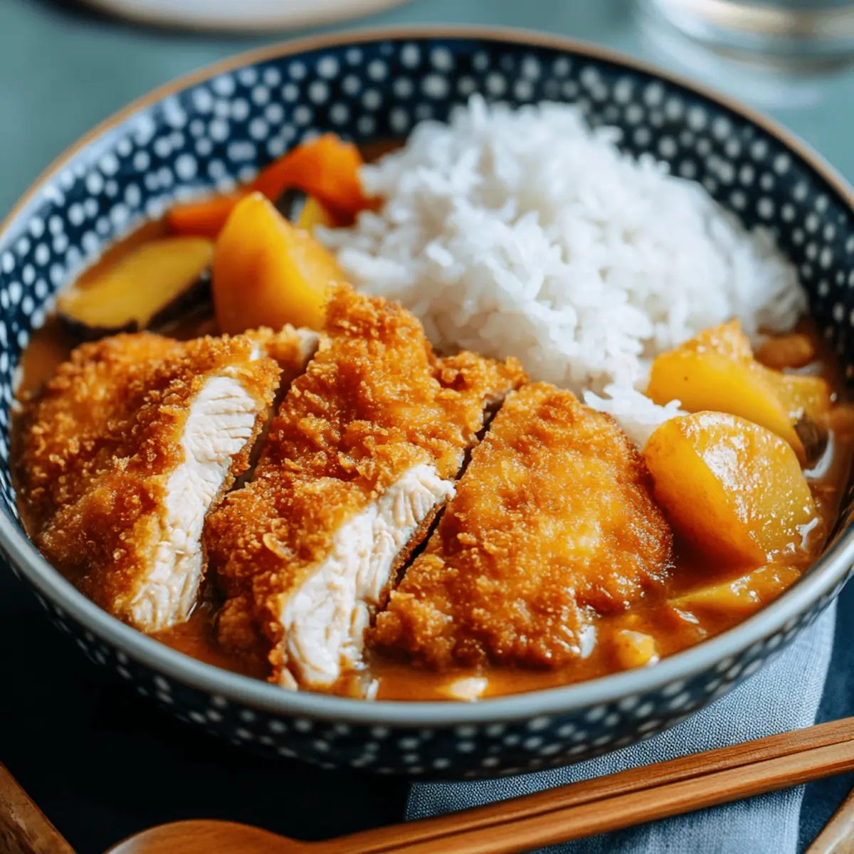 Delicious Japanese Chicken Katsu Curry Recipe Over Rice