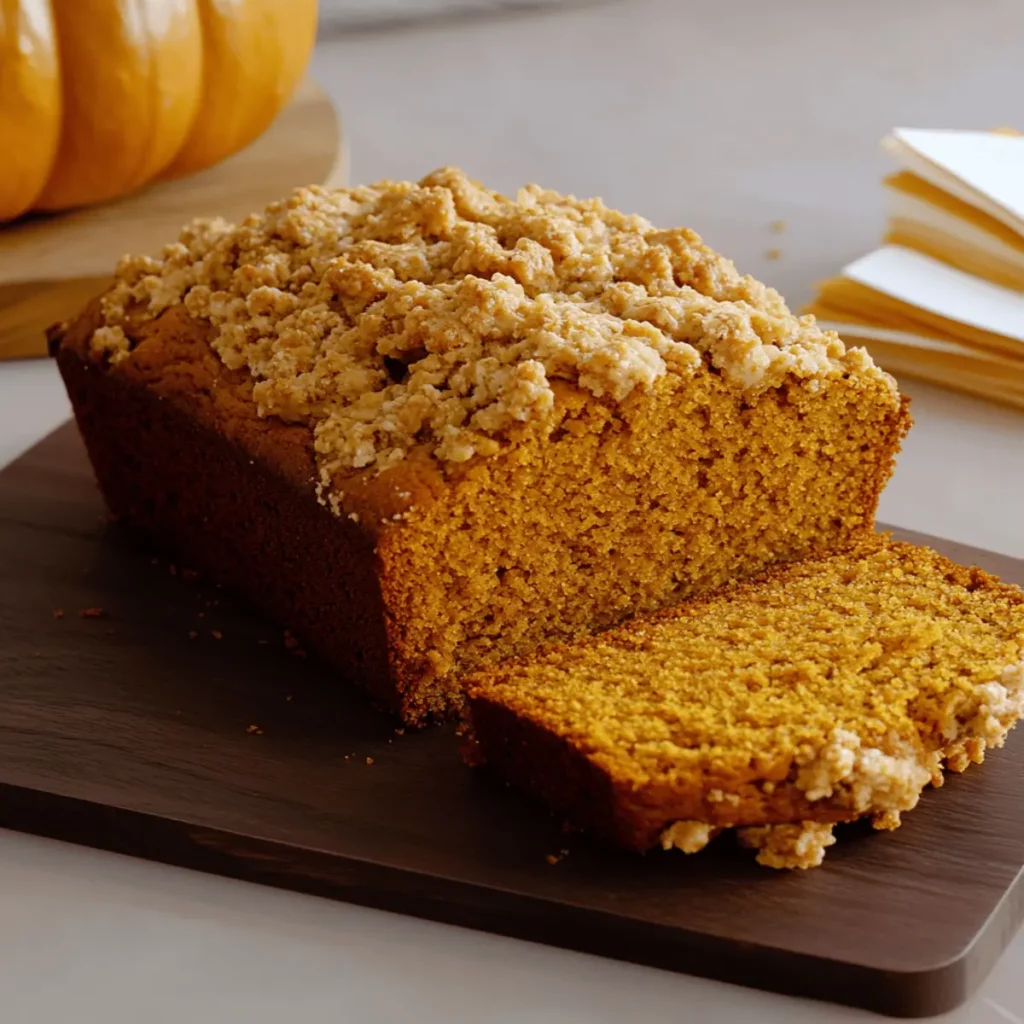 Pumpkin Streusel Bread