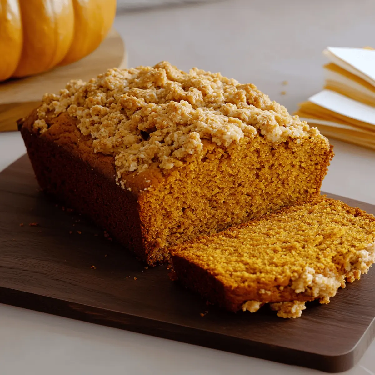 Pumpkin Streusel Bread
