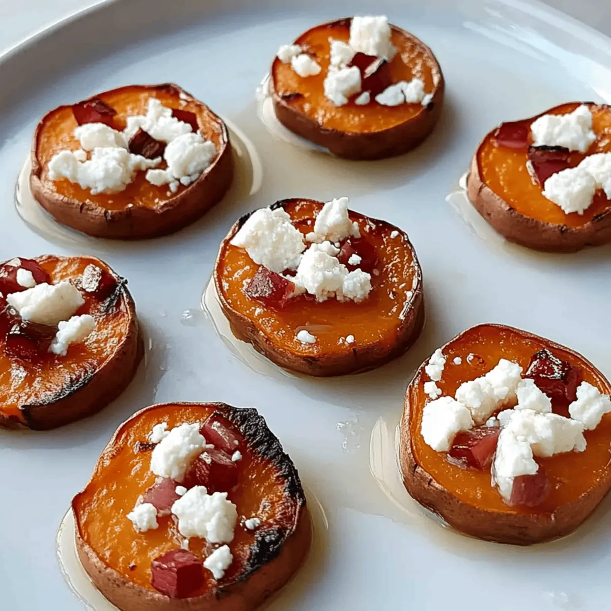 Honey Feta Sweet Potato Rounds