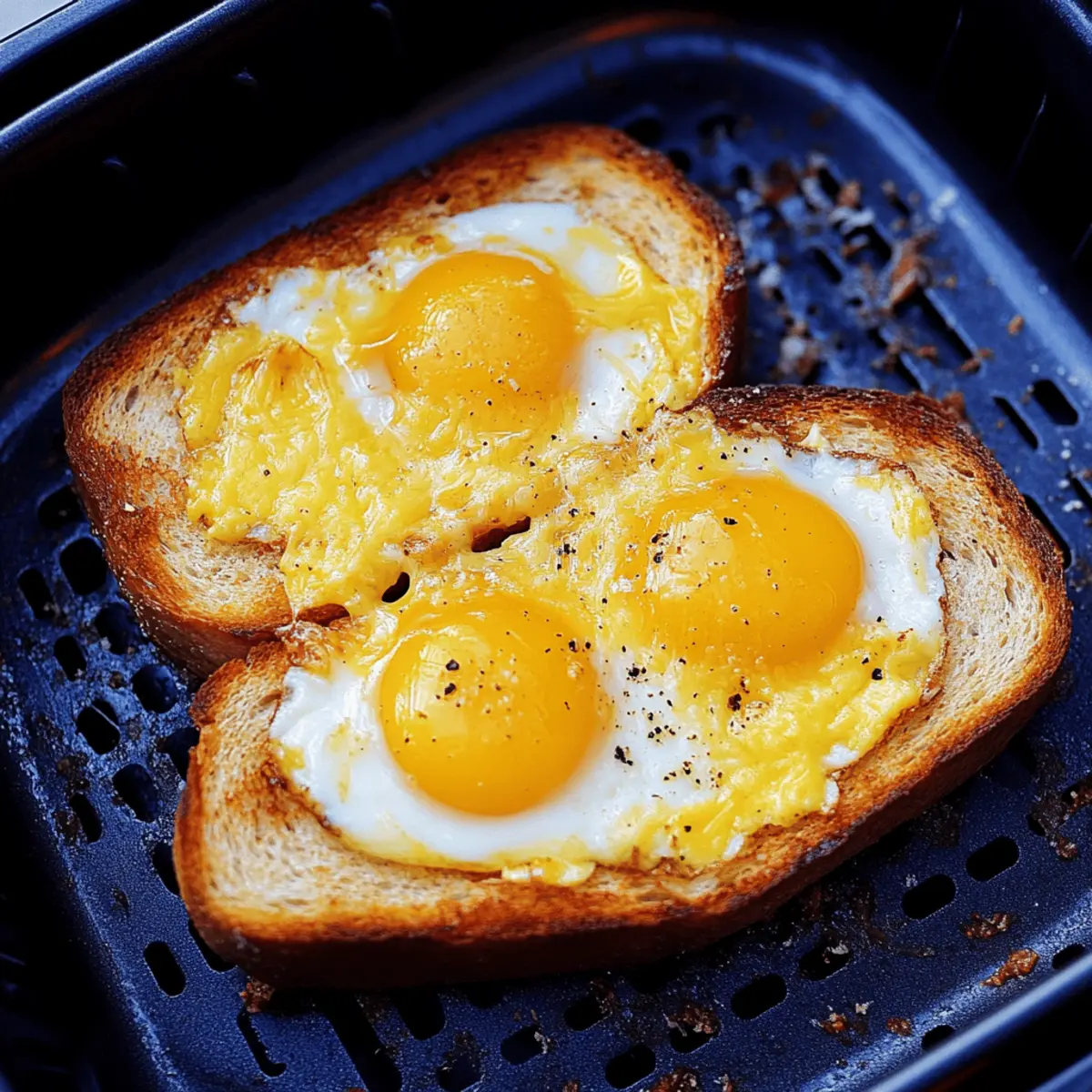 Delicious Air Fryer Egg and Cheese Toast in Just 10 Minutes