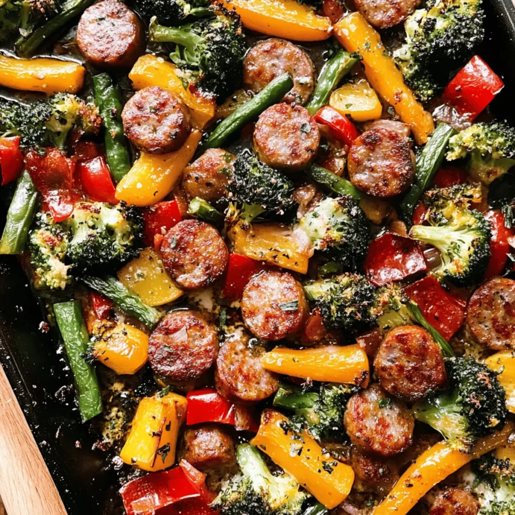 Sheet Pan Sausage & Veggies