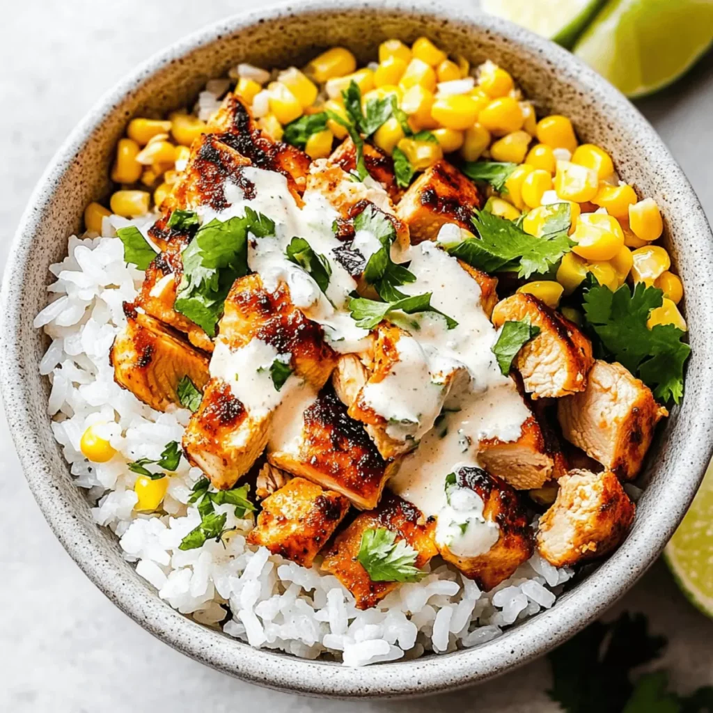Easy Street Corn Chicken Rice Bowl
