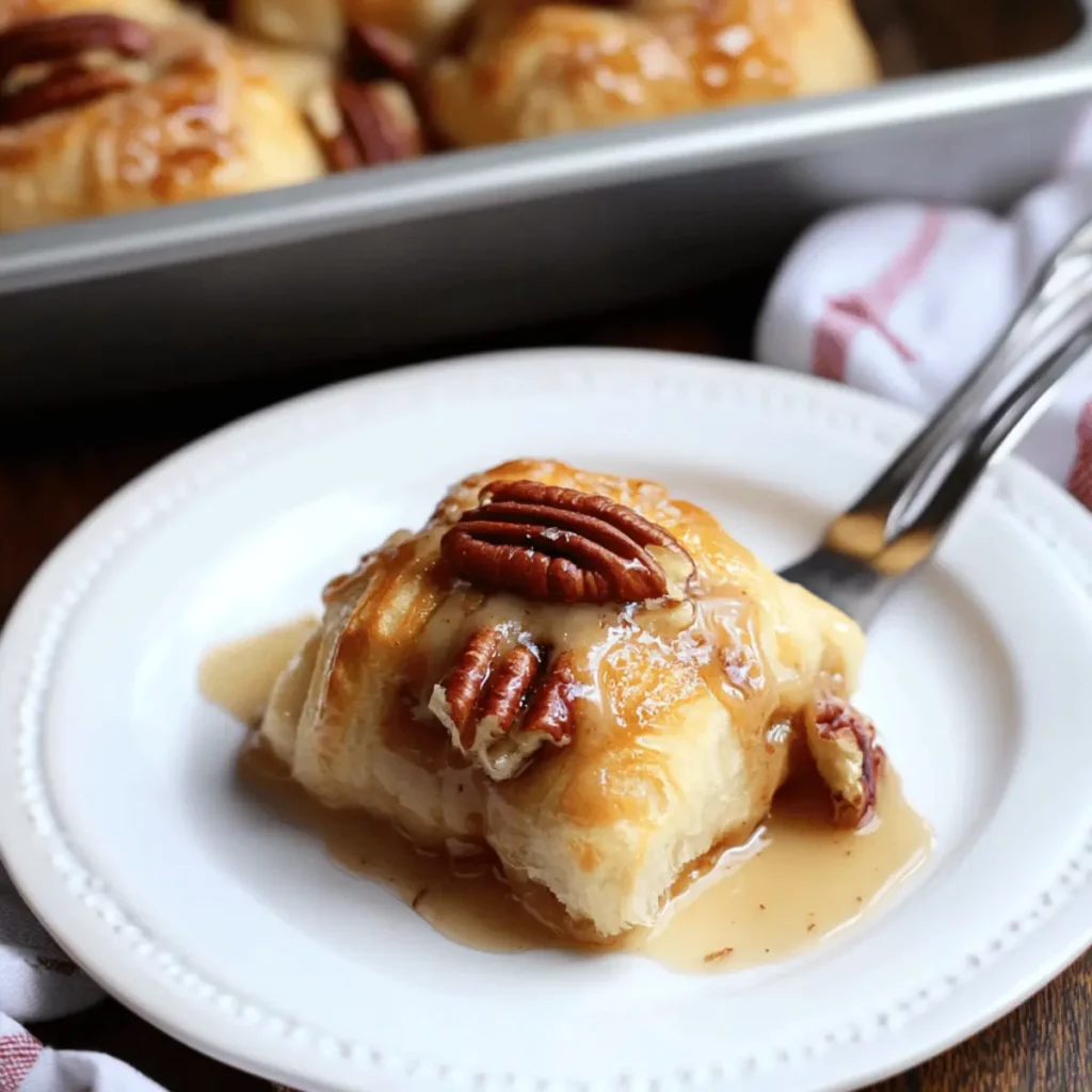 Buttery Crescent Rolls with Pecan Filling