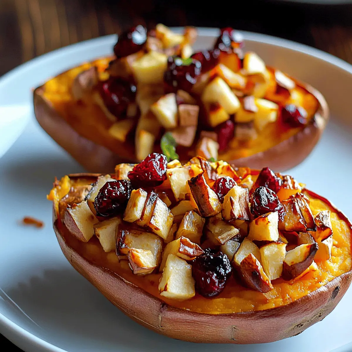 Delicious Cranberry Apple Twice-Baked Sweet Potatoes Recipe