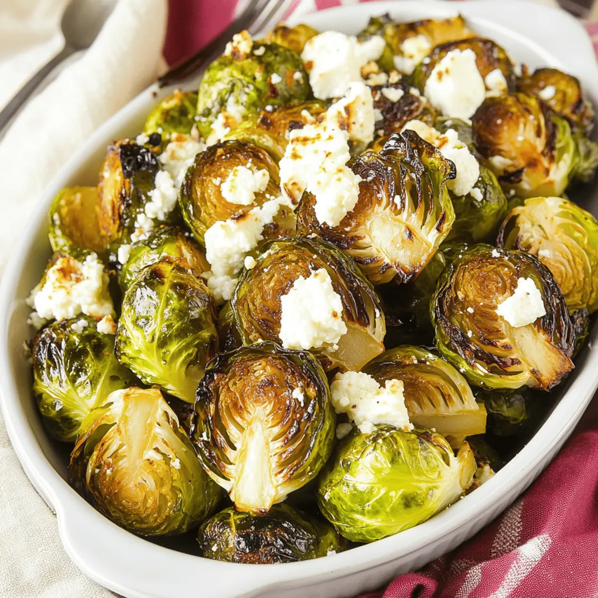 Feta Roasted Brussels Sprouts Recipe: Easy and Flavorful Side Dish