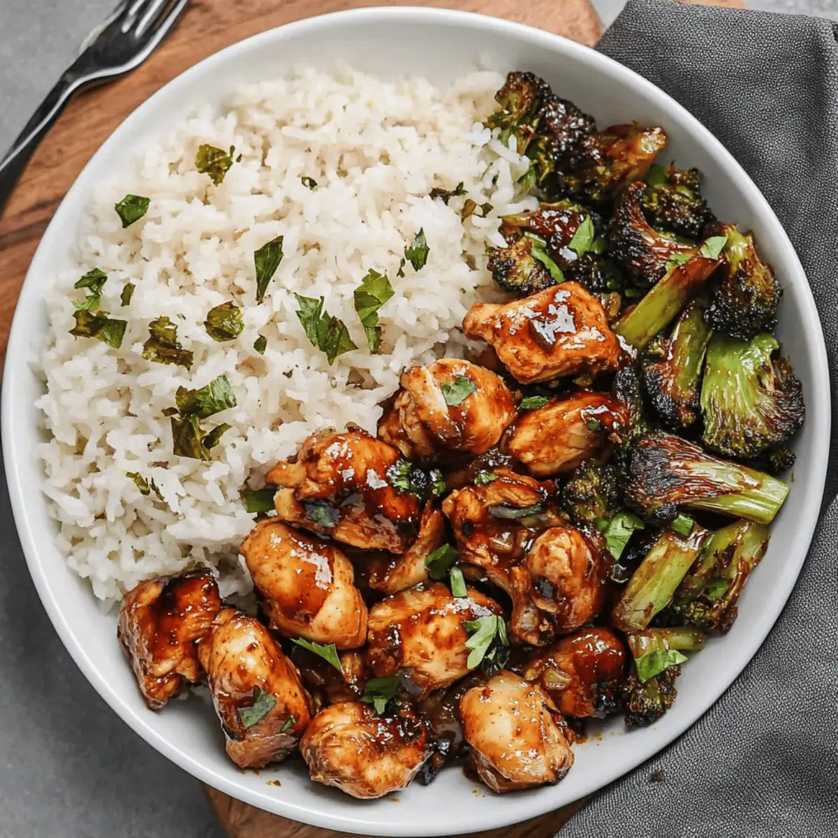Air Fryer Sweet Chili Chicken and Brussels Sprouts Recipe