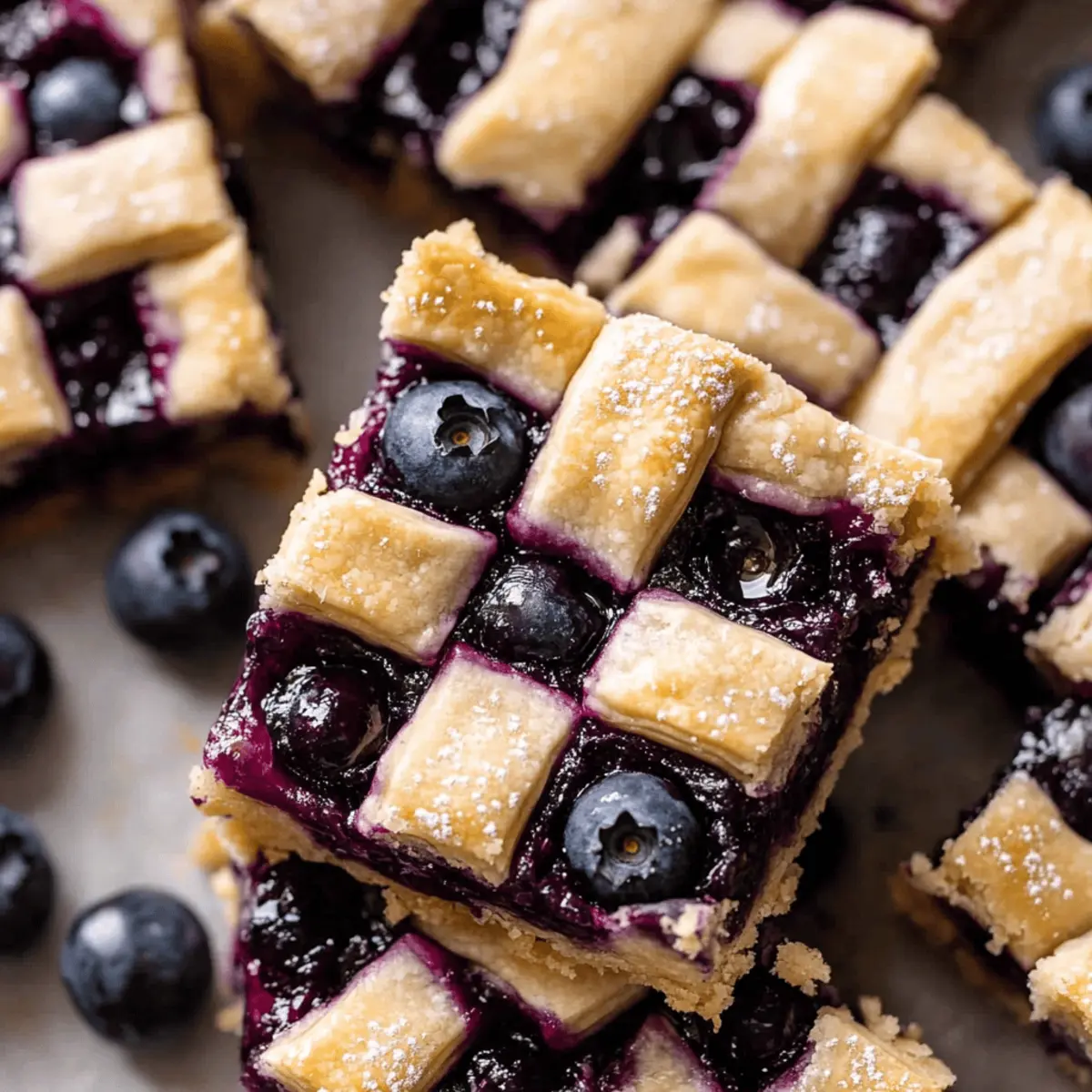 Delicious Blueberry Pie Bars with Lattice Top Recipe to Savor