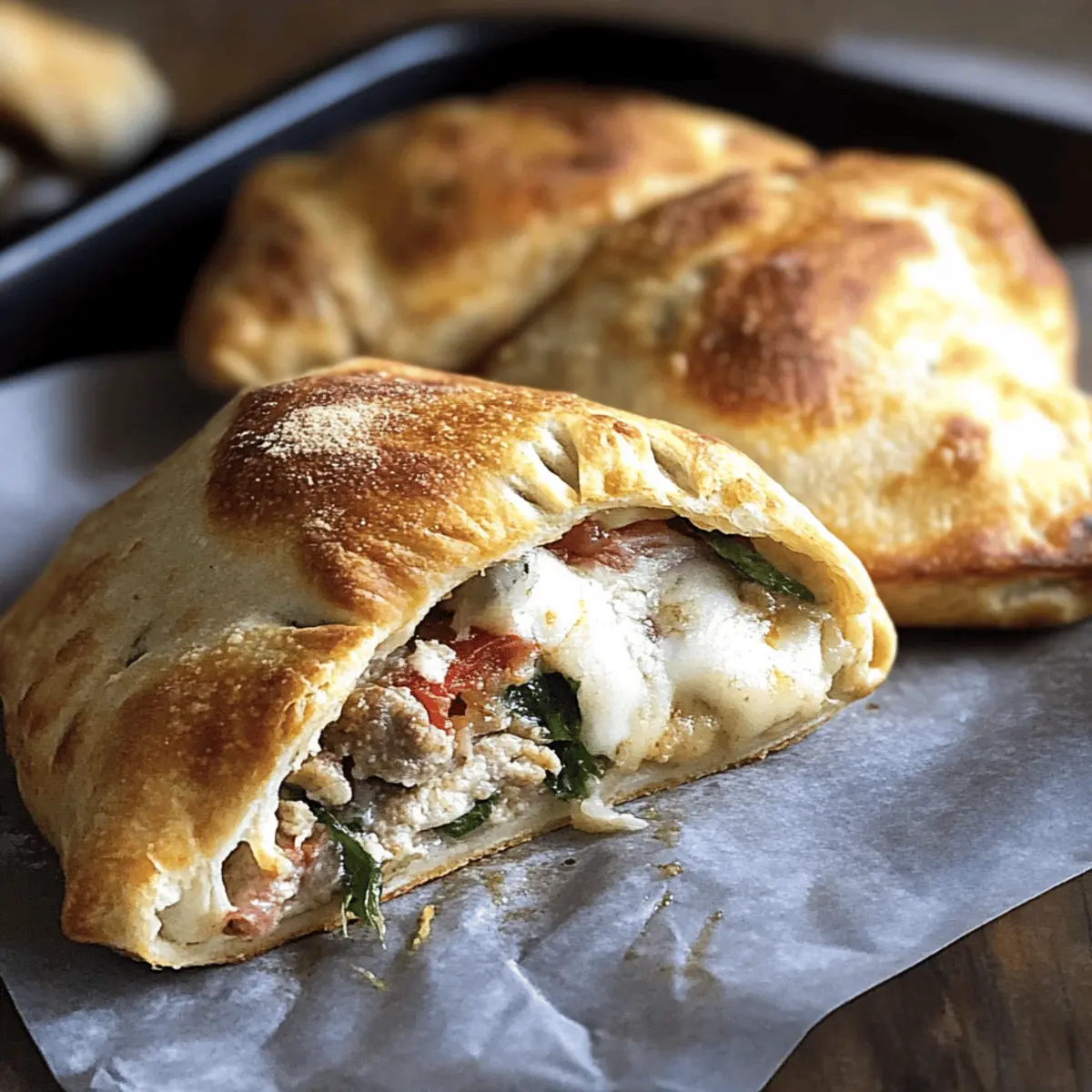 Easy Air Fryer Calzones Recipe with Delicious Fillings in 25 Minutes