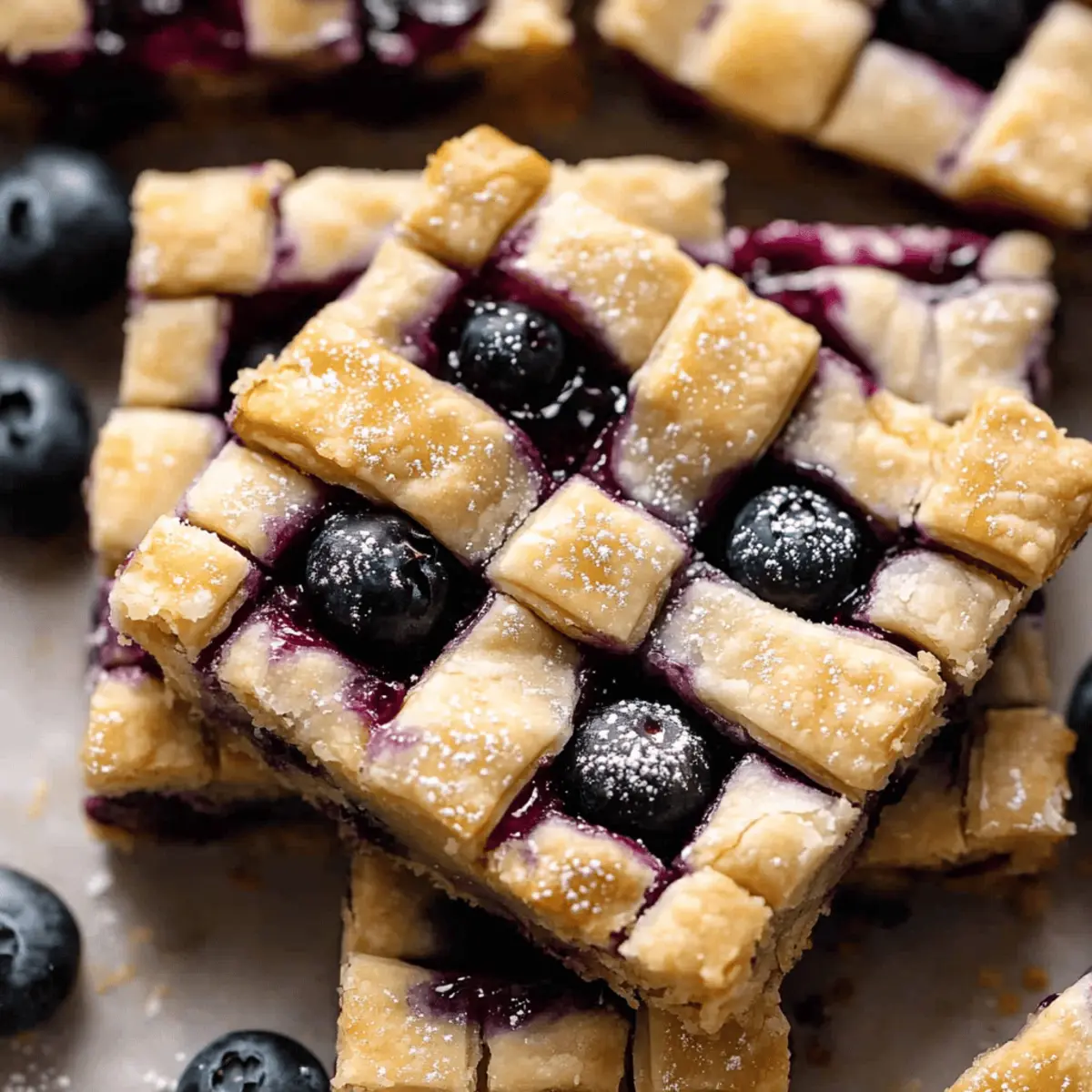 Delicious Blueberry Pie Bars with Lattice Top Recipe to Savor