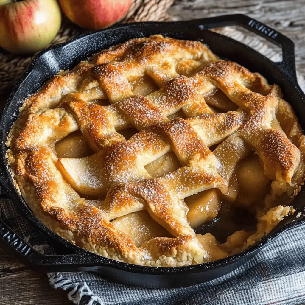 Cast Iron Skillet Apple Pie