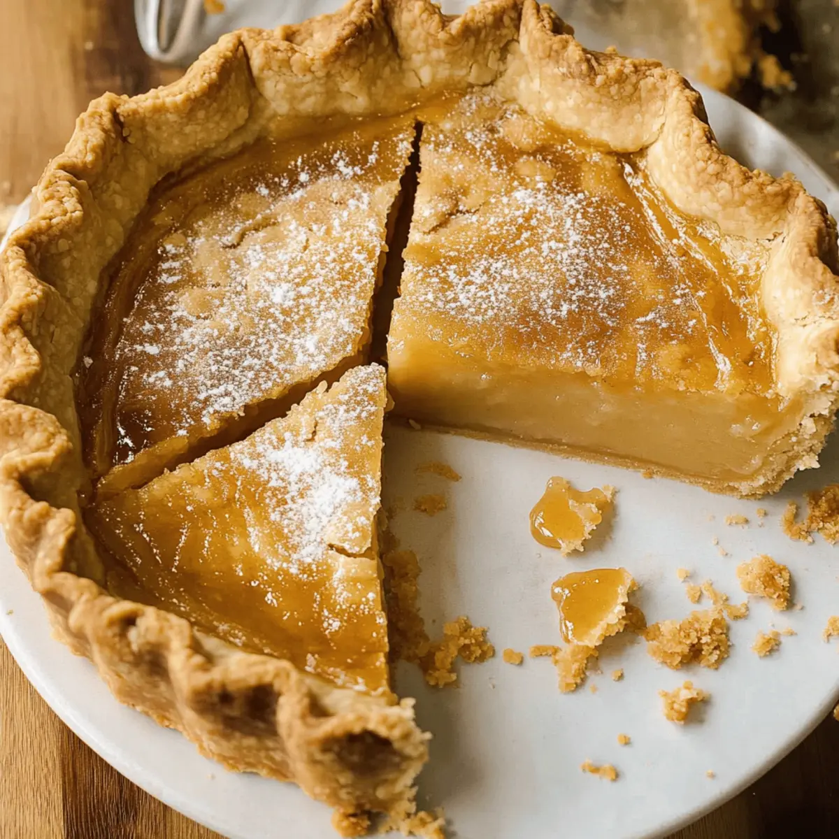 Delicious Burnt Honey Pie Recipe with Flaky Crust and Sea Salt