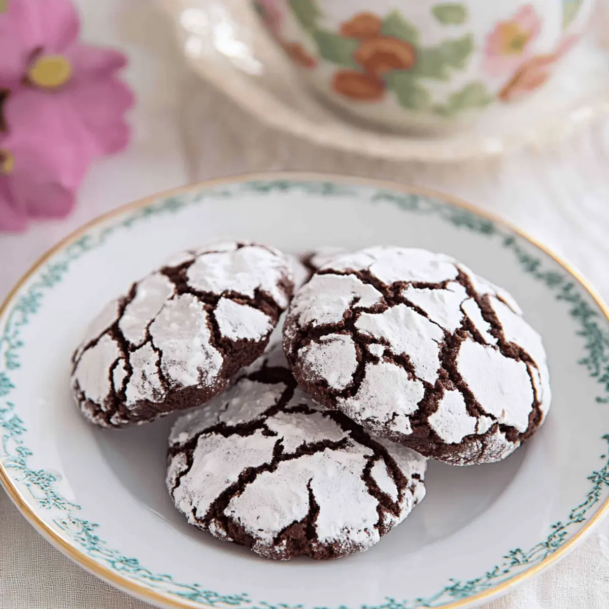 The BEST Chocolate Crinkle Cookies Dessert Recipe