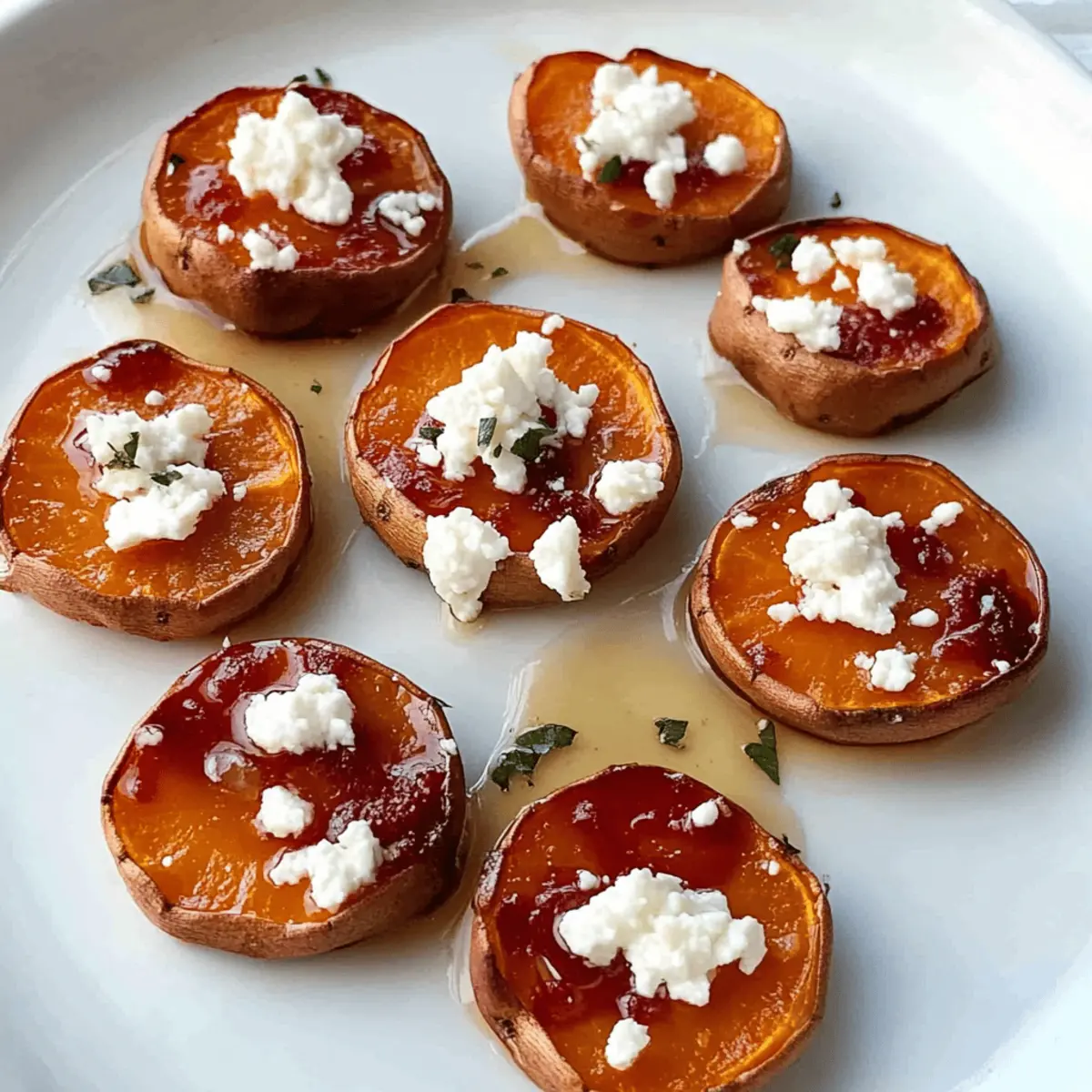 Delicious Honey Feta Sweet Potato Rounds for Perfect Appetizers