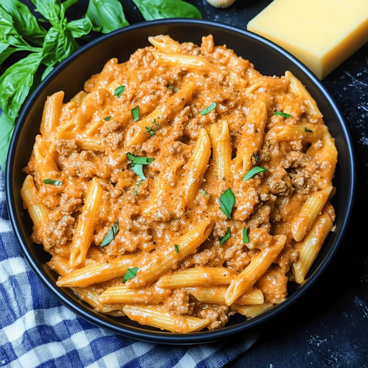 High Protein Creamy Beef Pasta Recipe Ready in 35 Minutes