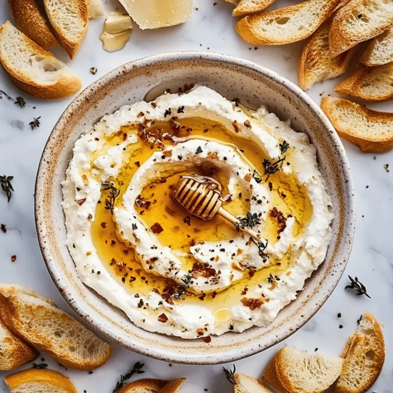 Delicious Ricotta Dip with Hot Honey