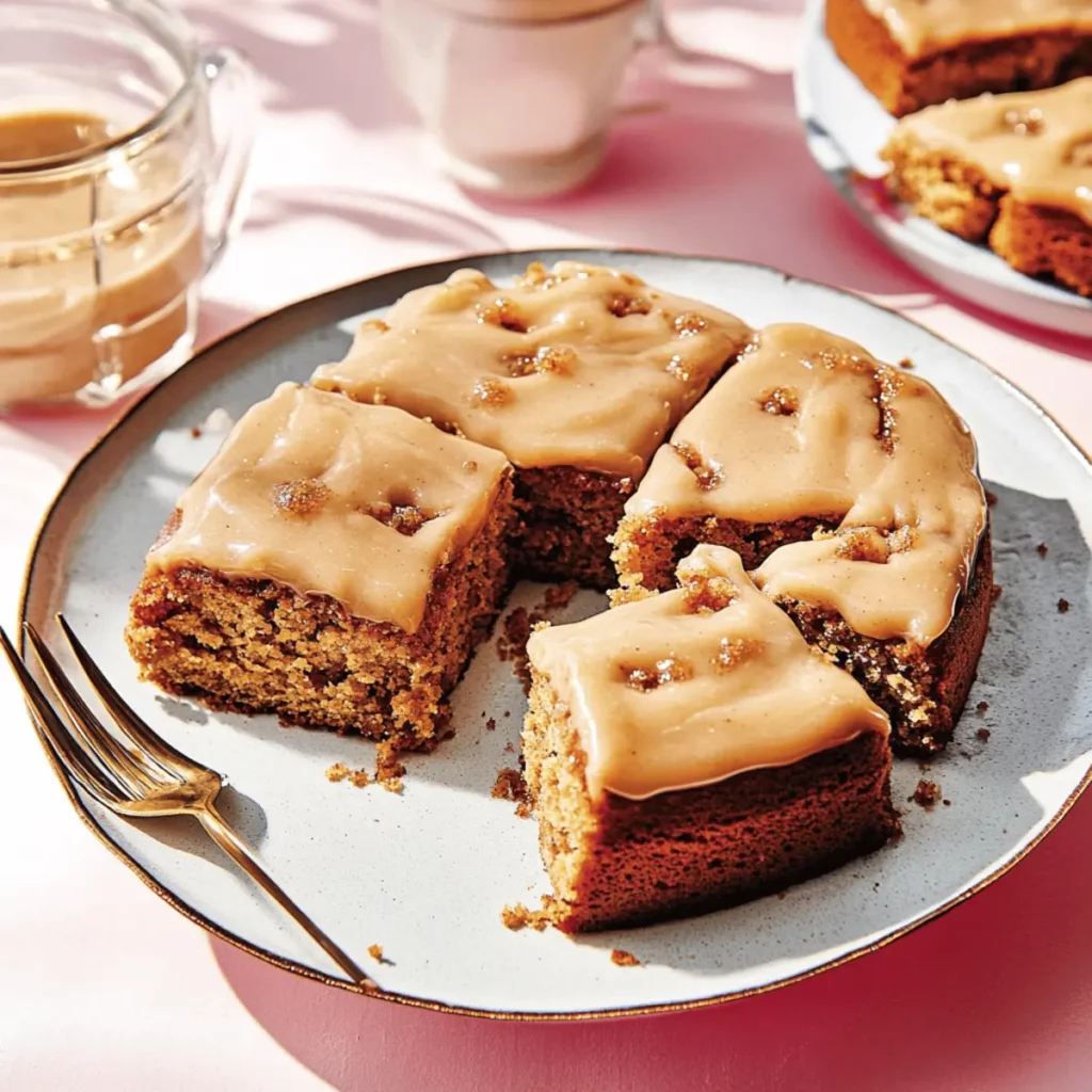 Apple Spice Cake with Brown Sugar Icing