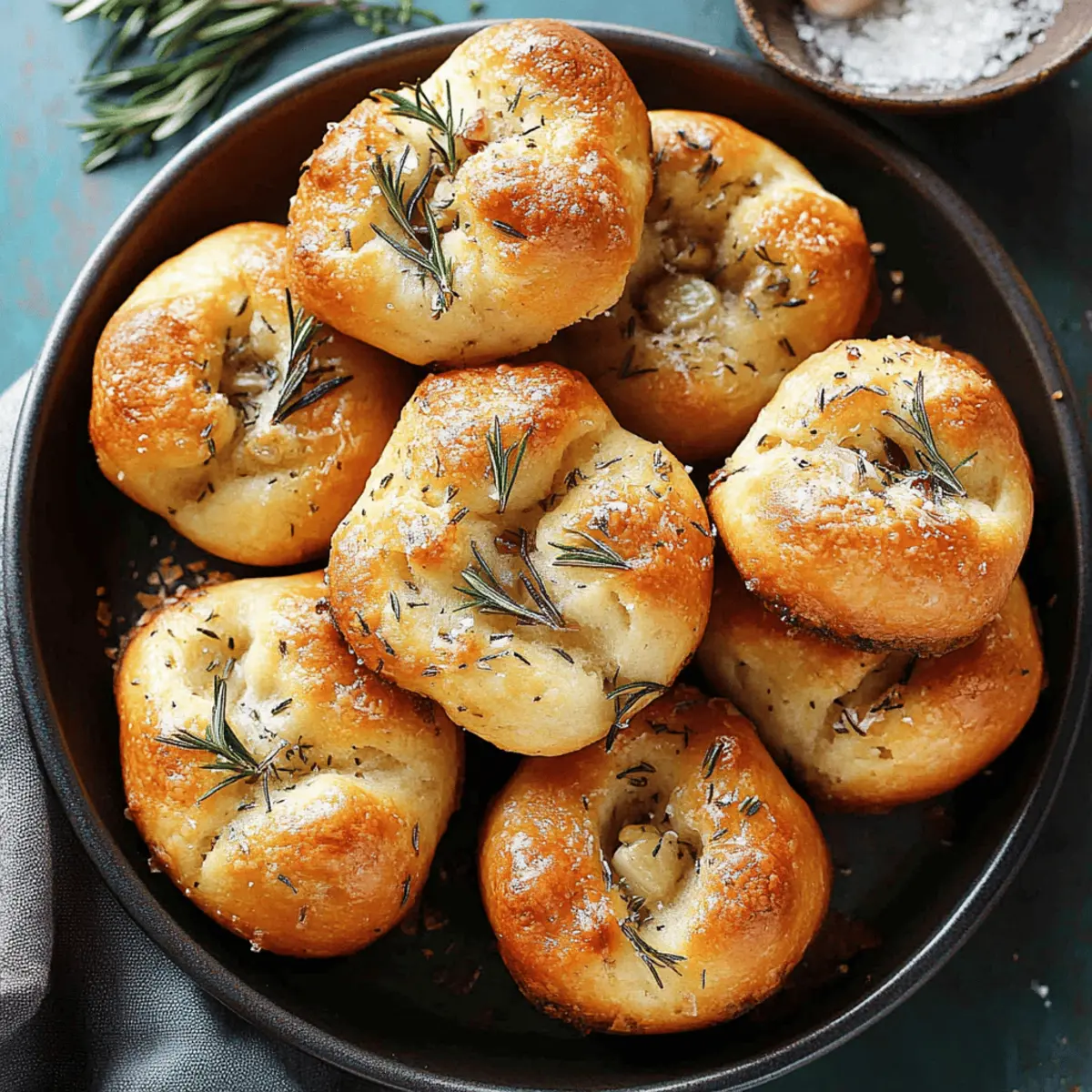 Golden Crust Garlic Rosemary Focaccia Muffins Recipe You’ll Love