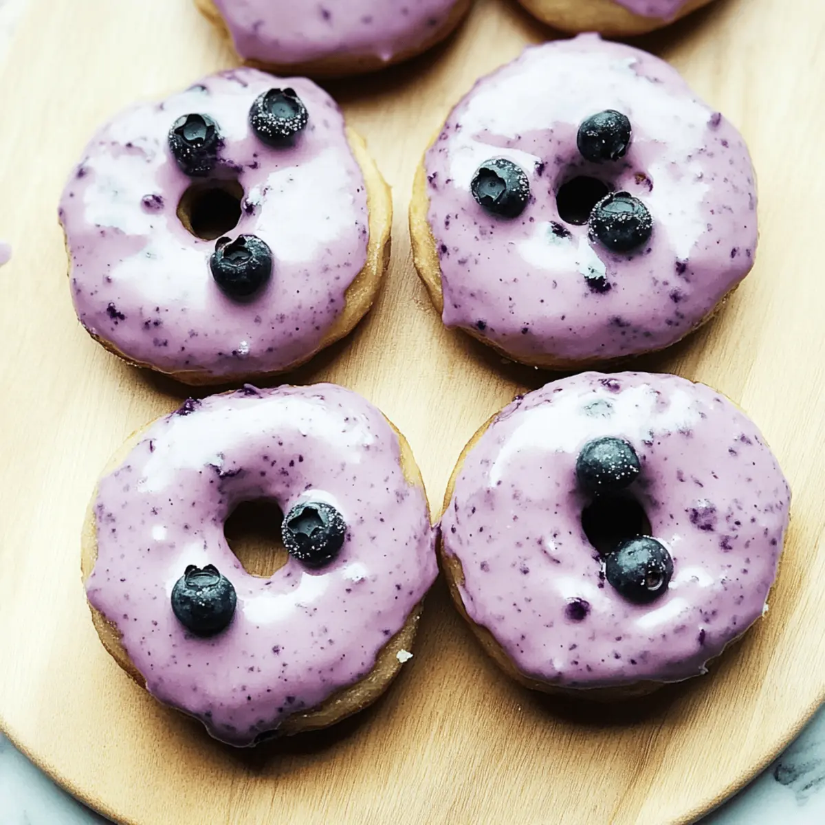 Delicious Wild Blueberry Cake Donuts Recipe Ready in 30 Minutes